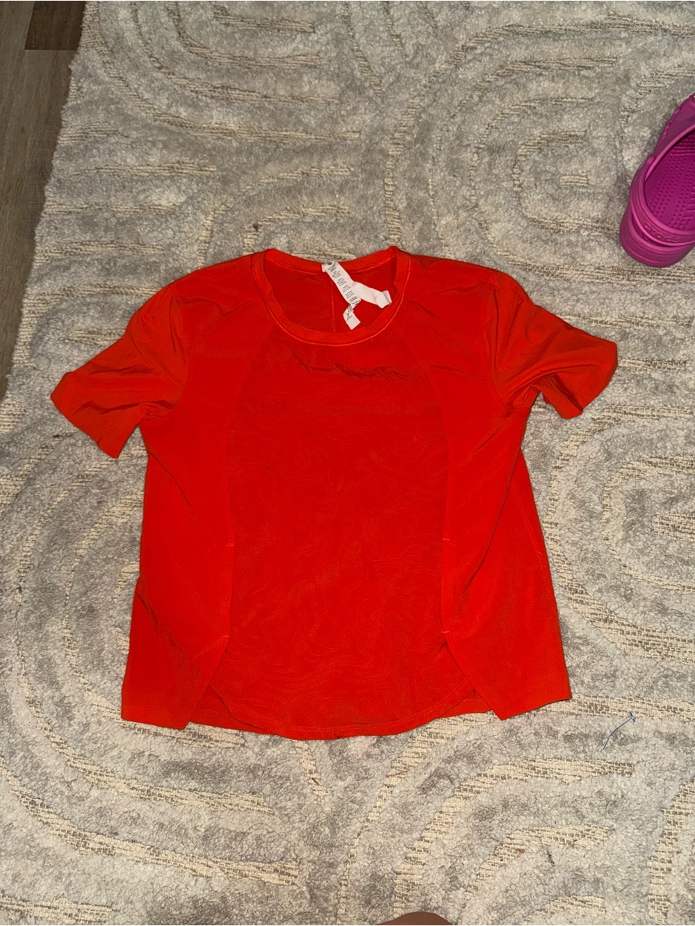 lululemon athletica Bright Red Short-Sleeve Active Tee